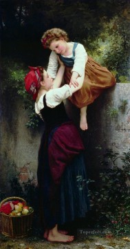  Adolphe Oil Painting - Petites maraudeuses Realism William Adolphe Bouguereau